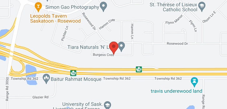 map of 102 Burgess CRES
